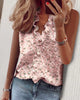 Ärmellose Bluse mit Rüschen