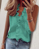 Ärmellose Bluse mit Rüschen